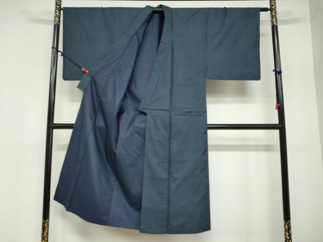 平和屋着物●男性　本場大島紬　アンサンブル　長羽織　100亀甲　総詰め　正絹　逸品　DAAZ7225ud