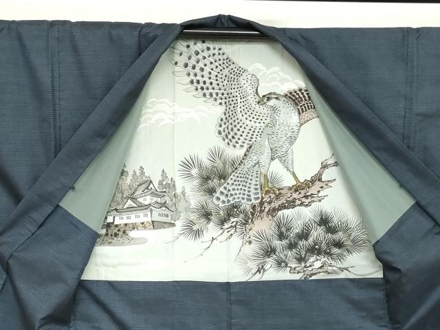 平和屋着物●男性　本場大島紬　アンサンブル　長襦袢セット（袷）　100亀甲　総詰め　正絹　逸品　DAAZ7226ud
