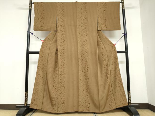 平和屋着物●上質な小紋 宝尽くし間道 正絹 逸品 DAAZ7239ud
