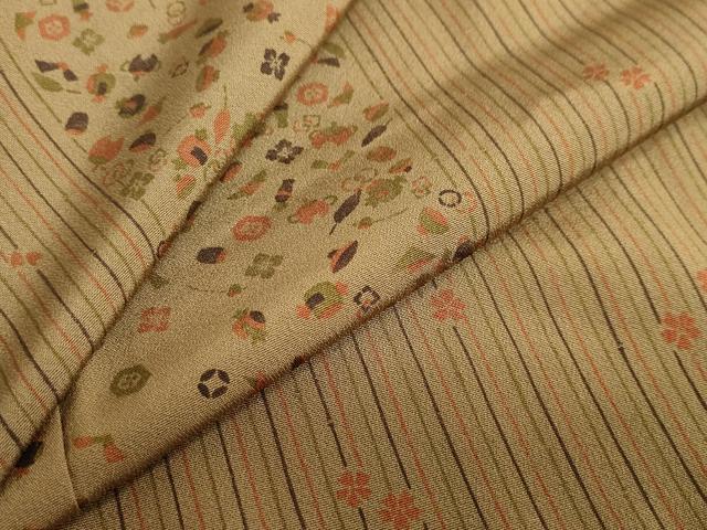 平和屋着物●上質な小紋 宝尽くし間道 正絹 逸品 DAAZ7239ud