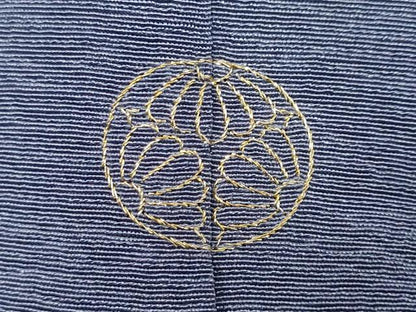 平和屋着物●友禅師・京の名工・伝統工芸士・樽本伊勢蔵　訪問着　楽器扇面飛鶴文　能面　暈し染め　金彩　正絹　逸品　DAAZ7264ud