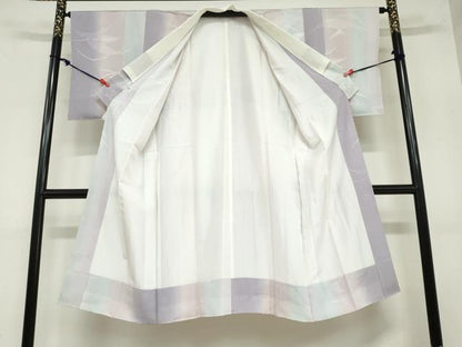 平和屋着物●長襦袢　袷　吉祥芝地紋　暈し染め　正絹　逸品　DAAZ7269ud