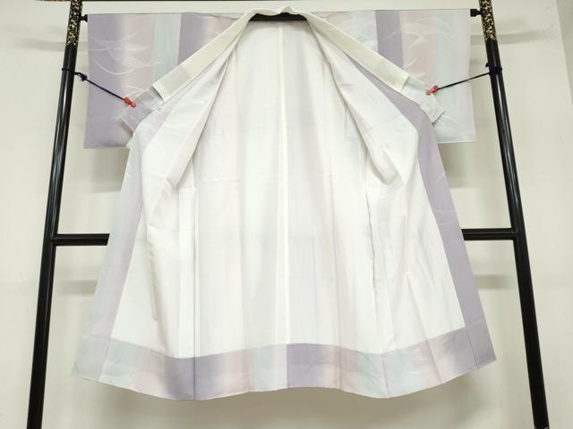 平和屋着物●長襦袢　袷　吉祥芝地紋　暈し染め　正絹　逸品　DAAZ7269ud