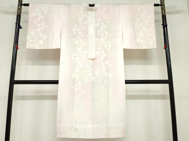 平和屋着物●長襦袢 無双仕立て 枝梅地紋 暈し染め 正絹 逸品 DAAZ7270ud