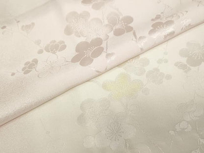 平和屋着物●長襦袢 無双仕立て 枝梅地紋 暈し染め 正絹 逸品 DAAZ7270ud