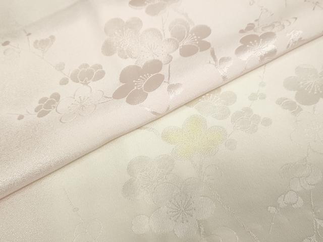 平和屋着物●長襦袢 無双仕立て 枝梅地紋 暈し染め 正絹 逸品 DAAZ7270ud