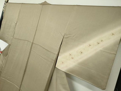 平和屋着物●訪問着　道長草花丸文　暈し染め　金彩　正絹　逸品　DAAZ7279ud