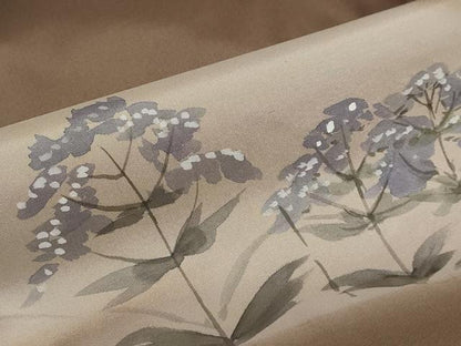 平和屋着物●訪問着 手描き 草花文 暈し染め 正絹 逸品 未使用 DAAZ7285ud