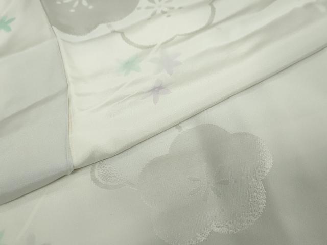 平和屋着物●長襦袢　袷　舞花地紋　正絹　逸品　DAAZ7293ud