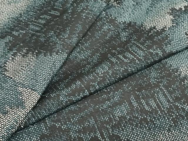 平和屋着物●上質な紬　樹林文　正絹　逸品　未使用　DAAZ7296ud