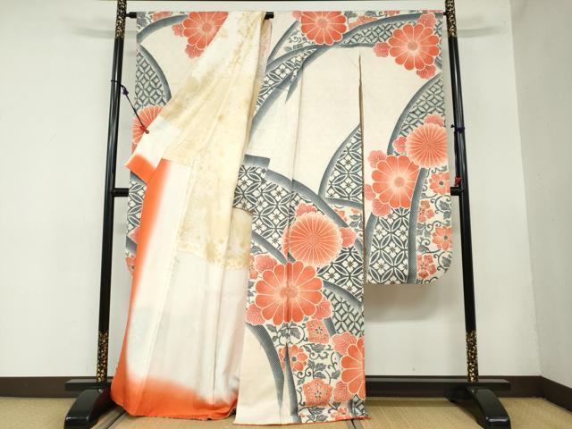 平和屋着物○名門 藤娘きぬたや・総絞り 振袖 吉祥花唐草