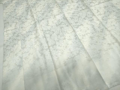 平和屋着物●長襦袢　無双仕立て　花尽くし地紋　暈し染め　正絹　逸品　DAAZ7327ud