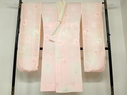 平和屋着物●豪華振袖・長襦袢（無双仕立て）セット　草花文　金彩　正絹　逸品　DAAZ7333ud
