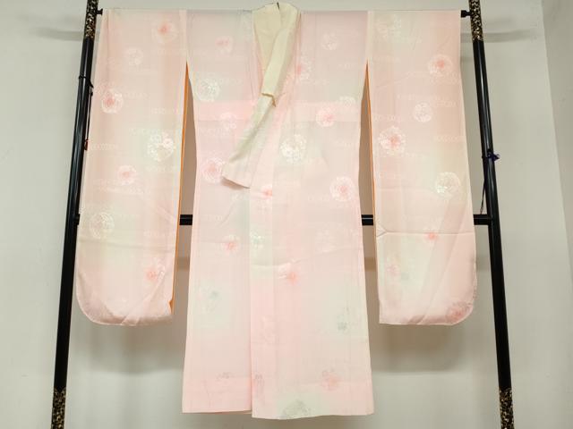平和屋着物●豪華振袖・長襦袢（無双仕立て）セット　草花文　金彩　正絹　逸品　DAAZ7333ud