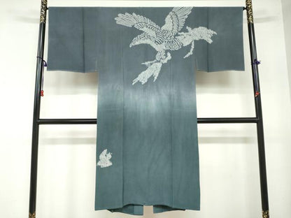 平和屋着物●男性　本場大島紬　アンサンブル　長襦袢（袷）セット　抽象文様　正絹　逸品　DAAZ7334ud