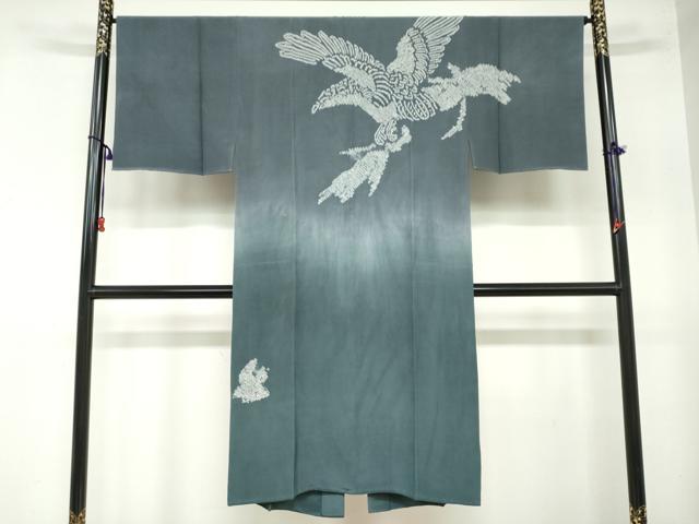 平和屋着物●男性　本場大島紬　アンサンブル　長襦袢（袷）セット　抽象文様　正絹　逸品　DAAZ7334ud