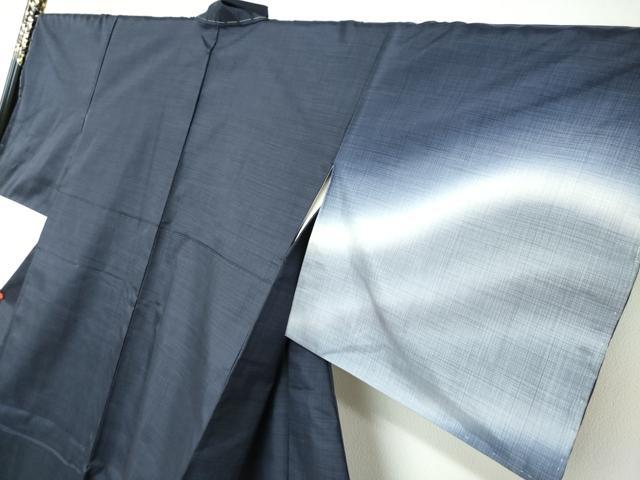平和屋着物●本場染大島紬 紬地 霞文 暈し染め 正絹 逸品 未使用 DAAZ7346ud