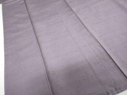 平和屋着物●結城紬　葡萄鼠色　正絹　逸品　未使用　DAAZ7368ud