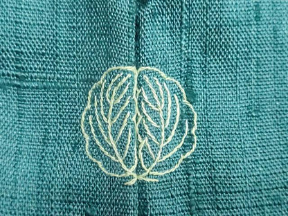 平和屋着物●訪問着　作家物　手描き　生紬　人物風景文　正絹　逸品　DAAZ7384ud