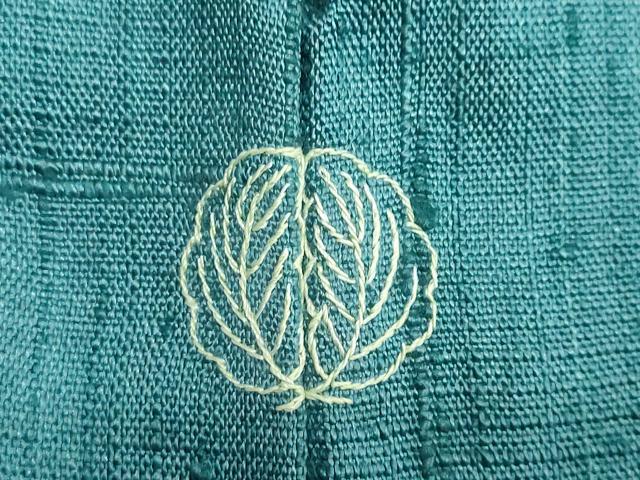 平和屋着物●訪問着　作家物　手描き　生紬　人物風景文　正絹　逸品　DAAZ7384ud
