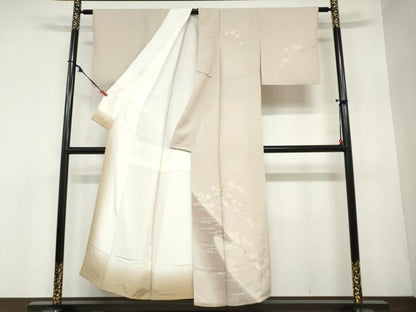 平和屋着物●訪問着 枝花文 暈し染め 金彩 三越扱い 正絹 逸品 DAAZ7417ud