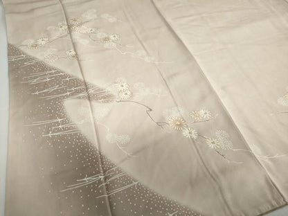 平和屋着物●訪問着 枝花文 暈し染め 金彩 三越扱い 正絹 逸品 DAAZ7417ud