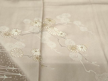 平和屋着物●訪問着 枝花文 暈し染め 金彩 三越扱い 正絹 逸品 DAAZ7417ud