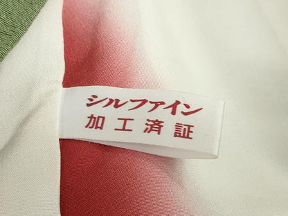 平和屋着物●上質な小紋　舞花文　蛍暈し　正絹　逸品　DAAZ7428ud