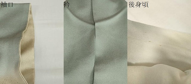 平和屋着物●訪問着 貝紫 刺繍 草花籬文 暈し染め 金彩 正絹 逸品 DAAZ7435ud
