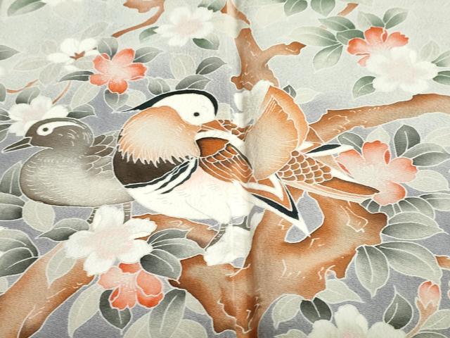 平和屋着物●豪華黒留袖 花鳥文 暈し染め 金彩 正絹 逸品 DAAZ7461ud