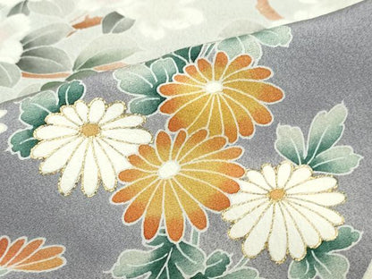 平和屋着物●豪華黒留袖 花鳥文 暈し染め 金彩 正絹 逸品 DAAZ7461ud