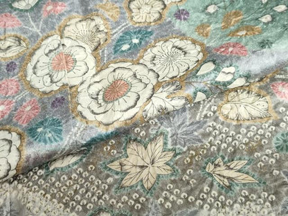 平和屋着物●訪問着　絞り　辻が花　暈し染め　金彩　正絹　逸品　DAAZ7474ud