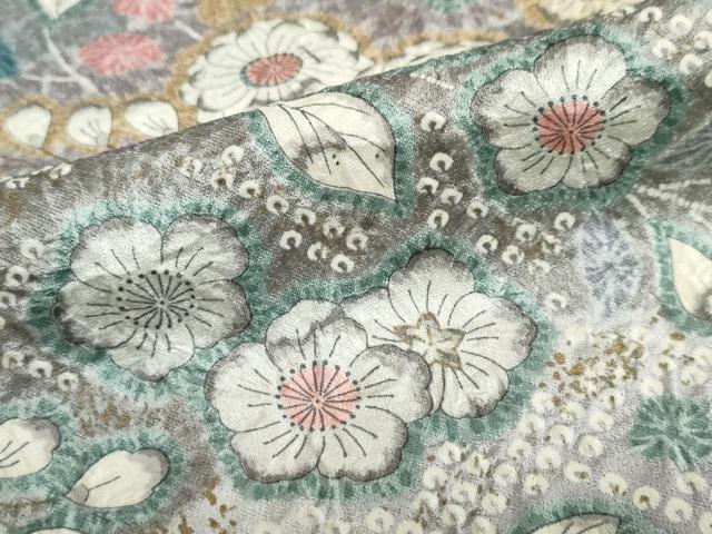 平和屋着物●訪問着　絞り　辻が花　暈し染め　金彩　正絹　逸品　DAAZ7474ud
