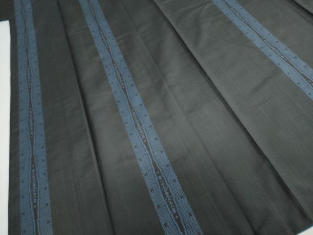 平和屋着物○本場大島紬 地空き 7マルキ 抽象間道 正絹 逸品 DAAZ7488ud