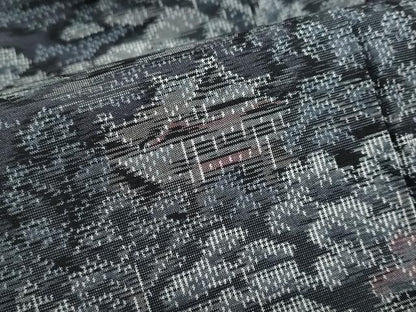 平和屋着物●上質な紬 風景樹林文 正絹 逸品 DAAZ7495ud