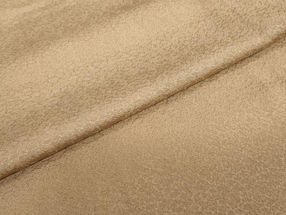 平和屋着物●上質な色無地　花尽くし地紋　焦香色　正絹　逸品　DAAZ7499ud