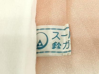 平和屋着物●長襦袢　袷　舞桜地紋　暈し染め　鈴乃屋扱い　半衿刺繍　正絹　逸品　DABD9056ud
