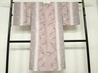平和屋着物●長襦袢　無双仕立て　折り鶴文　やまと誂製　正絹　逸品　DAAZ7526ud