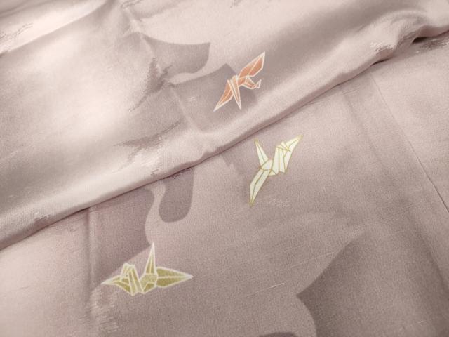 平和屋着物●長襦袢　無双仕立て　折り鶴文　やまと誂製　正絹　逸品　DAAZ7526ud 平和屋着物○長襦袢 無双仕立て 折り鶴文 やまと誂製 正絹 逸品 DAAZ7526ud