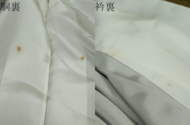 平和屋着物●上質な色無地　霞地紋　璃寛茶色　正絹　逸品　未使用　DAAZ7553ud