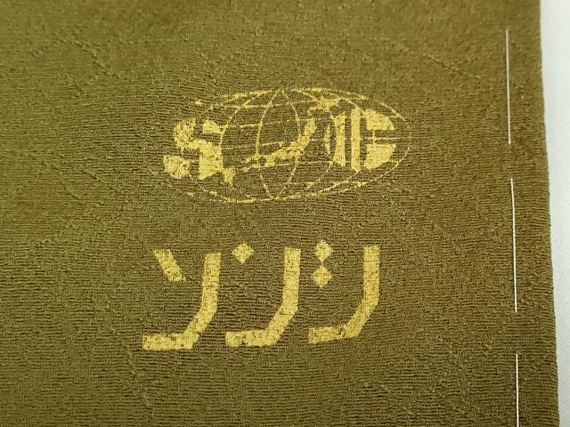 平和屋着物●上質な色無地　霞地紋　璃寛茶色　正絹　逸品　未使用　DAAZ7553ud