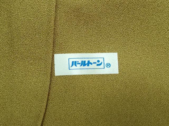 平和屋着物●上質な色無地　霞地紋　璃寛茶色　正絹　逸品　未使用　DAAZ7553ud