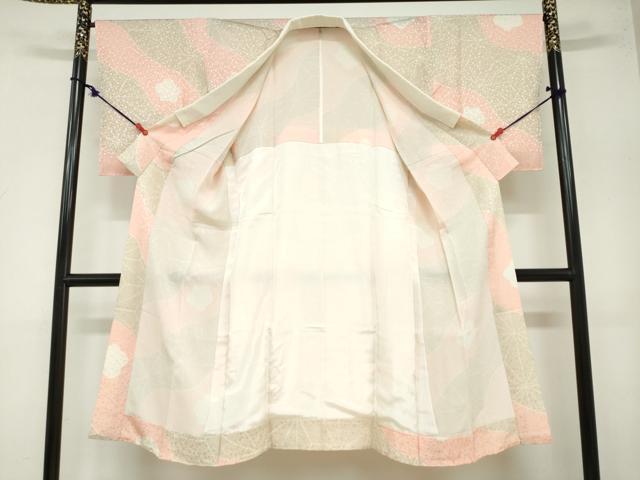 平和屋着物○長襦袢 無双仕立て 舞梅文 正絹 逸品 DAAZ7567ud