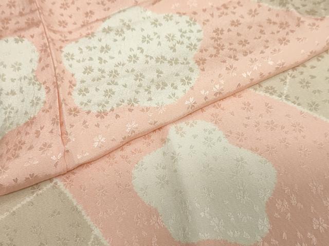 平和屋着物●長襦袢　無双仕立て　舞梅文　正絹　逸品　DAAZ7567ud 平和屋着物○長襦袢 無双仕立て 舞梅文 正絹 逸品 DAAZ7567ud