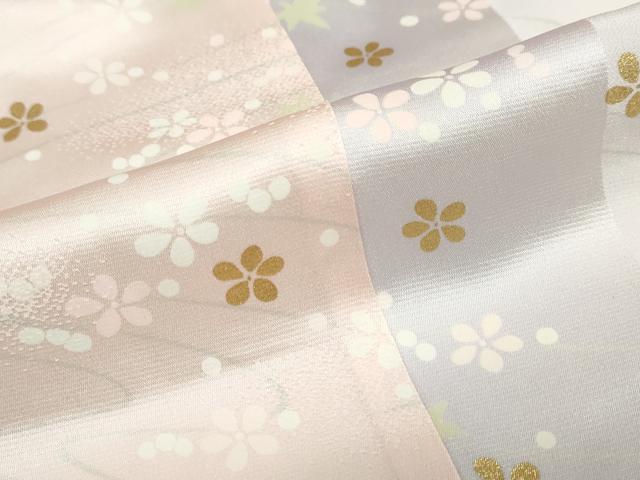 平和屋着物●長襦袢　袷　舞花文　金彩　鈴乃屋扱い　正絹　逸品　DAAZ7573ud 平和屋着物○長襦袢 袷 舞花文 金彩 鈴乃屋扱い 正絹 逸品 DAAZ7573ud