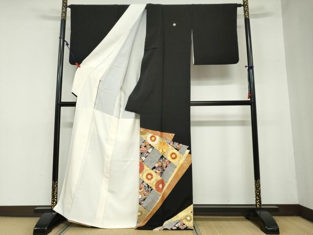 平和屋着物○創業460年・千總 黒留袖 駒刺繍 宝尽くし舞花文