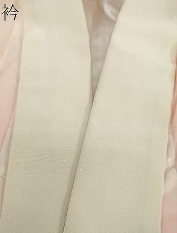 平和屋着物●振袖用長襦袢　袷　流水草花籬地紋　暈し染め　正絹　逸品　DAAZ7615ud