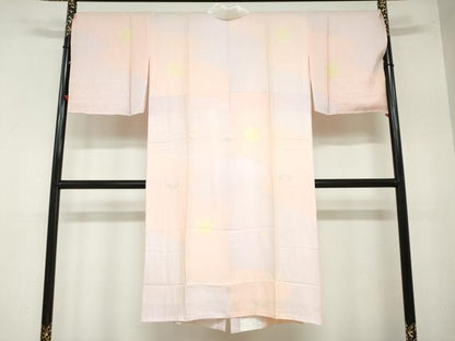 平和屋着物●長襦袢　袷　道長舞花文　さが美扱い　正絹　逸品　未使用　DAAZ7621ud