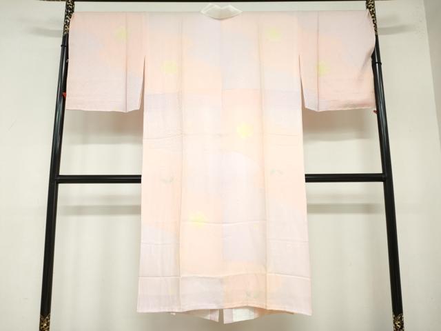 平和屋着物●長襦袢　袷　道長舞花文　さが美扱い　正絹　逸品　未使用　DAAZ7621ud