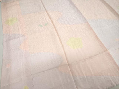 平和屋着物●長襦袢　袷　道長舞花文　さが美扱い　正絹　逸品　未使用　DAAZ7621ud